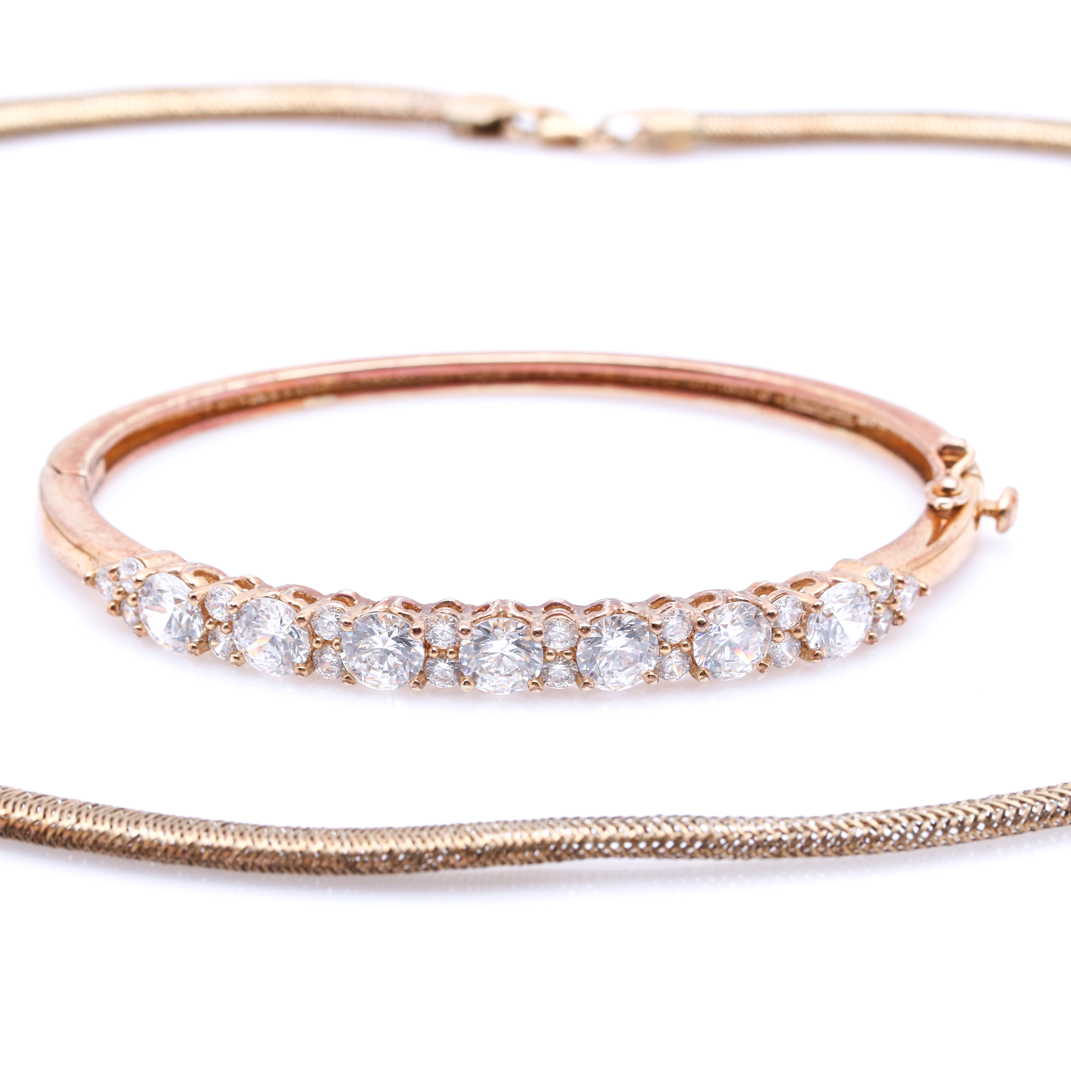 Sterling Silver Necklace and Bracelet