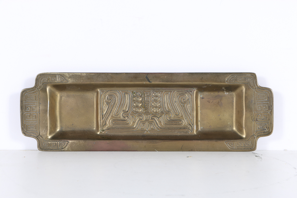 Circa 1910 Tiffany Studios "Chinese" Bronze Desk Set