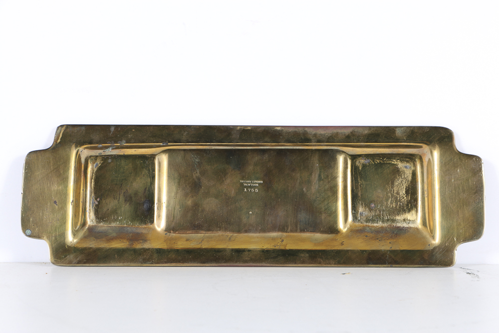 Circa 1910 Tiffany Studios "Chinese" Bronze Desk Set