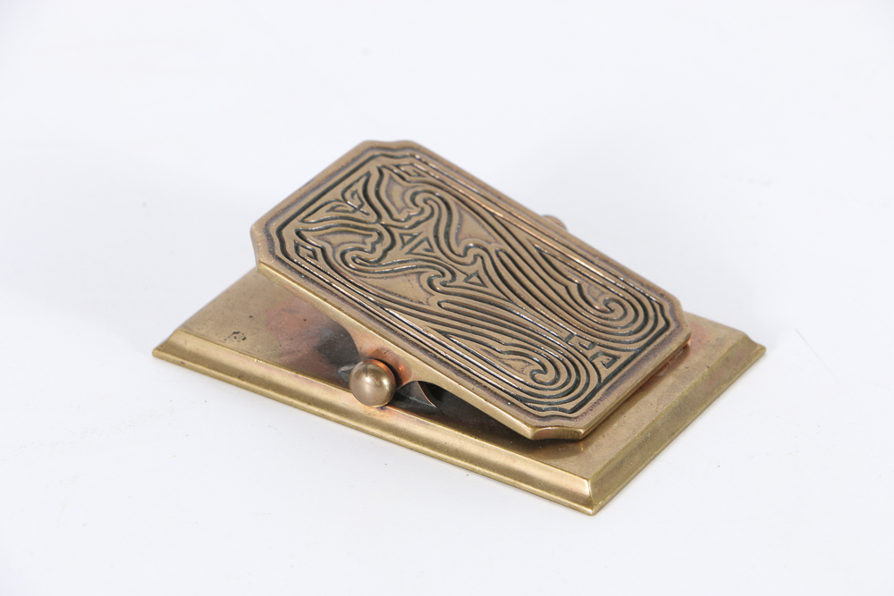 Circa 1910 Tiffany Studios "Chinese" Bronze Desk Set