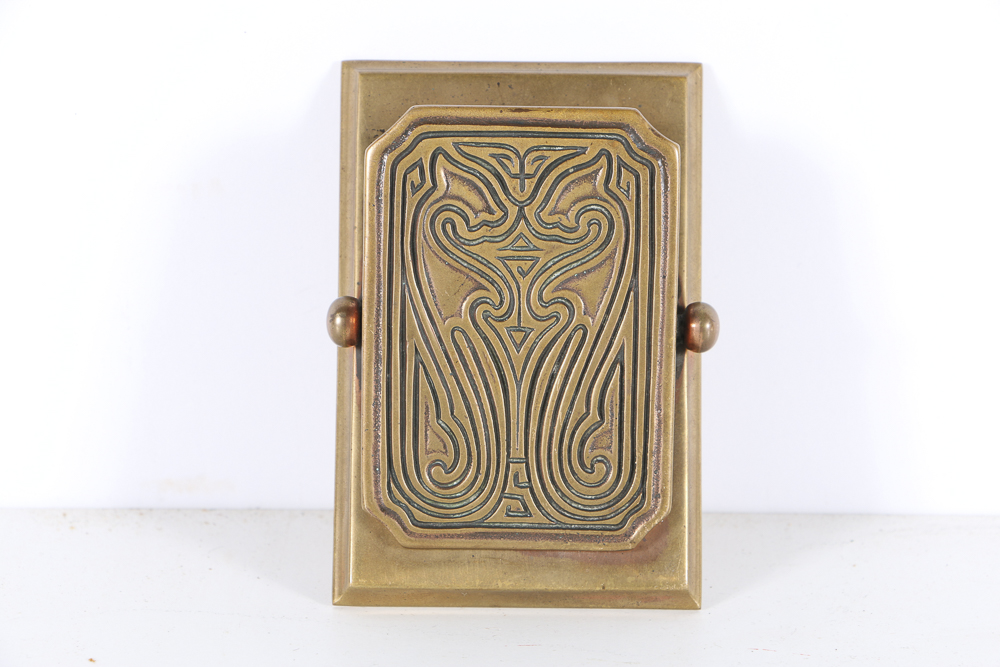 Circa 1910 Tiffany Studios "Chinese" Bronze Desk Set