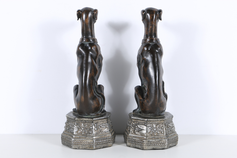 Pair of Sitting Dog Figurines