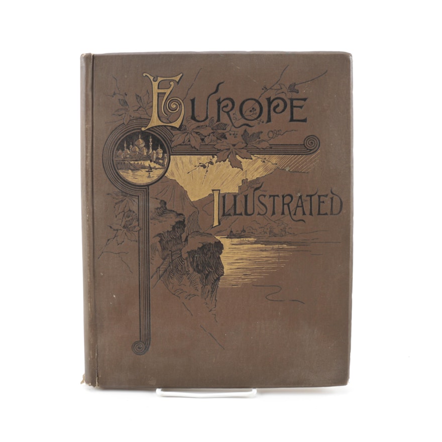 Antique "Europe Illustrated" Book