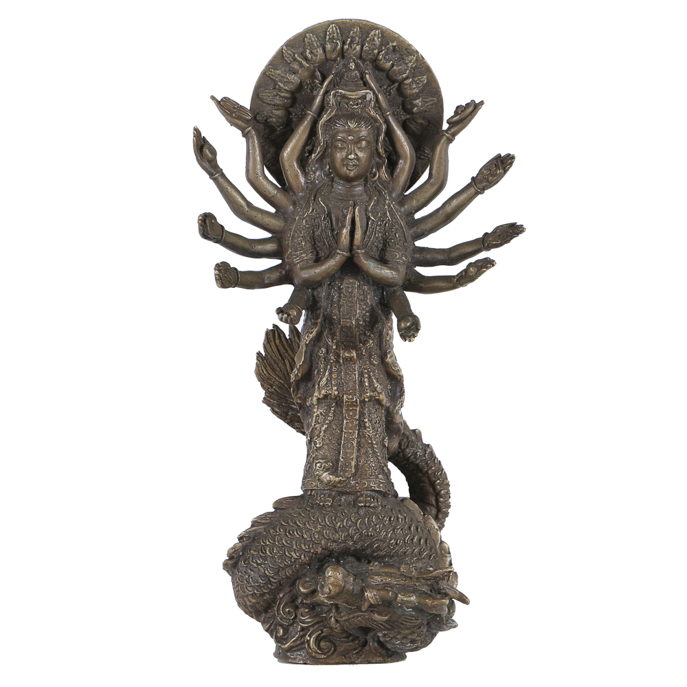 Brass Figure With a Dragon