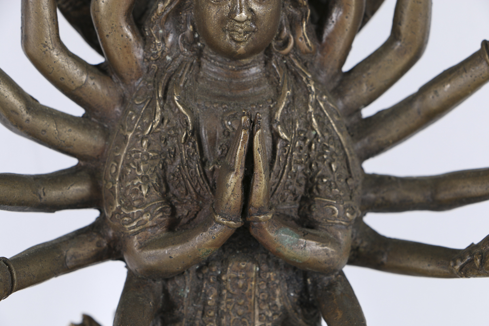 Brass Figure With a Dragon