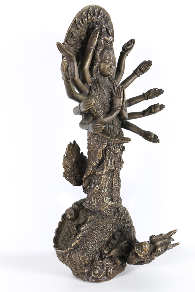 Brass Figure With a Dragon