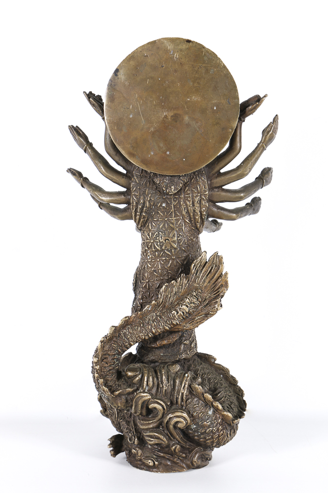 Brass Figure With a Dragon