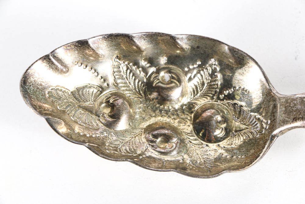 19th Century Sterling Silver Berry Spoons