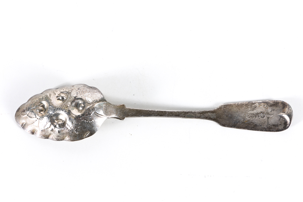 19th Century Sterling Silver Berry Spoons