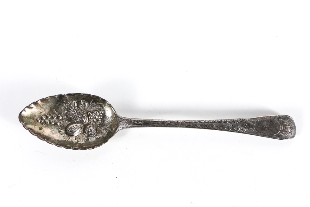 19th Century Sterling Silver Berry Spoons