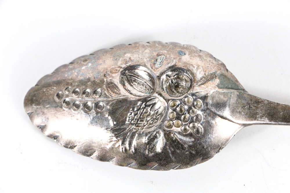 19th Century Sterling Silver Berry Spoons