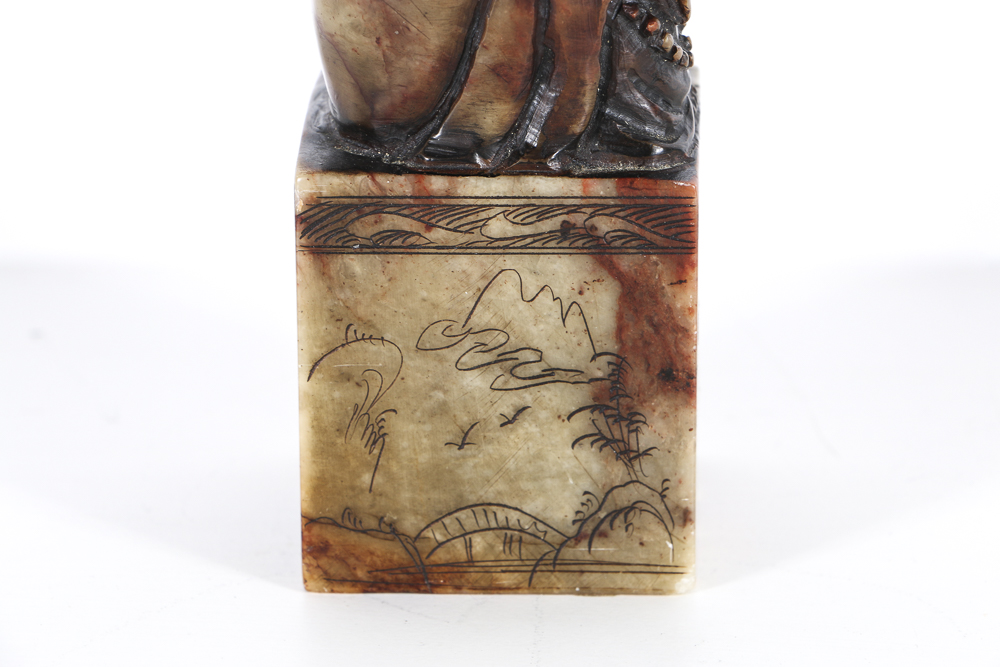 Chinese Soapstone Figural Sculpture