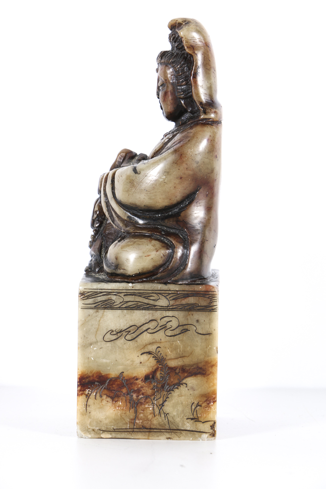 Chinese Soapstone Figural Sculpture