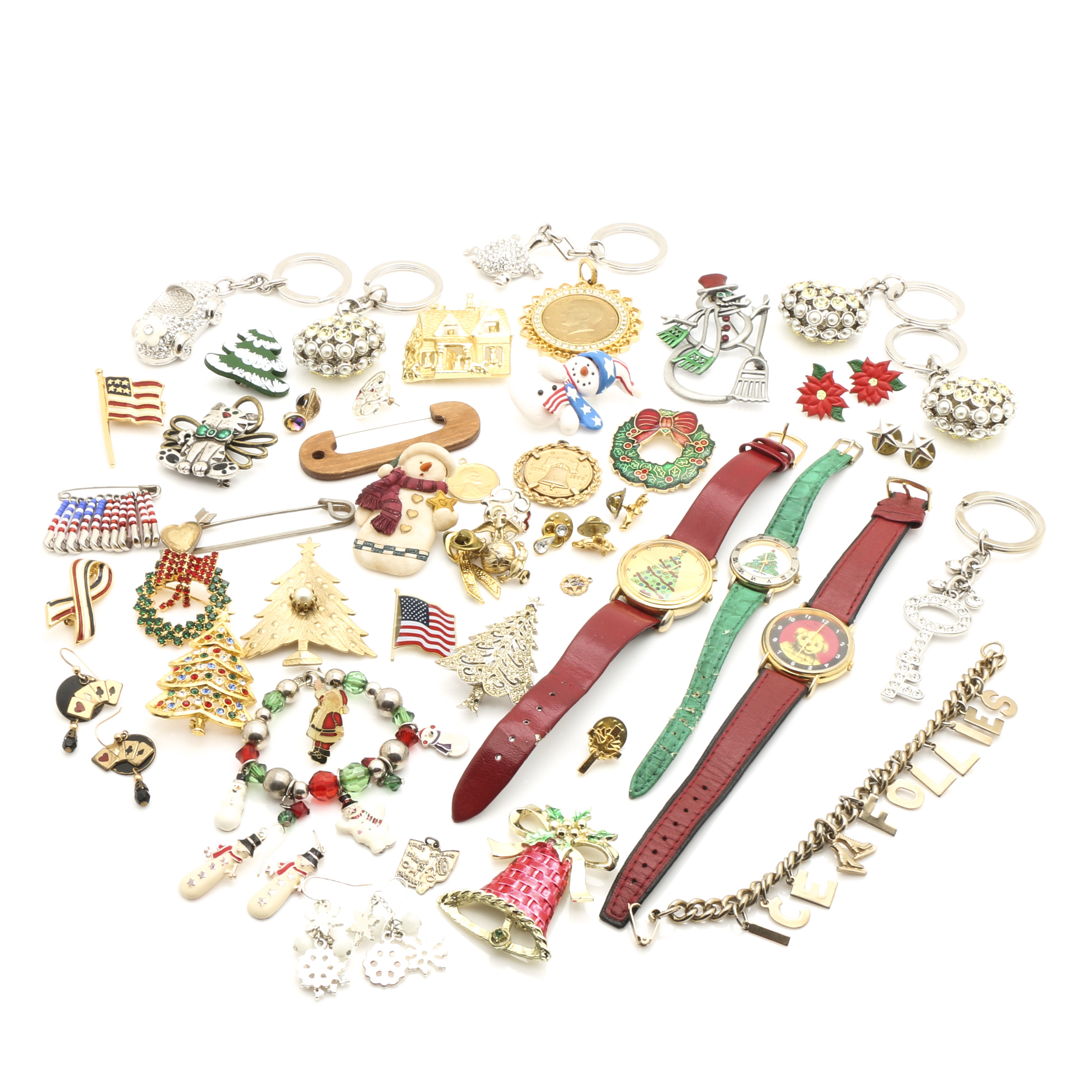 Holiday Themed Costume Jewelry
