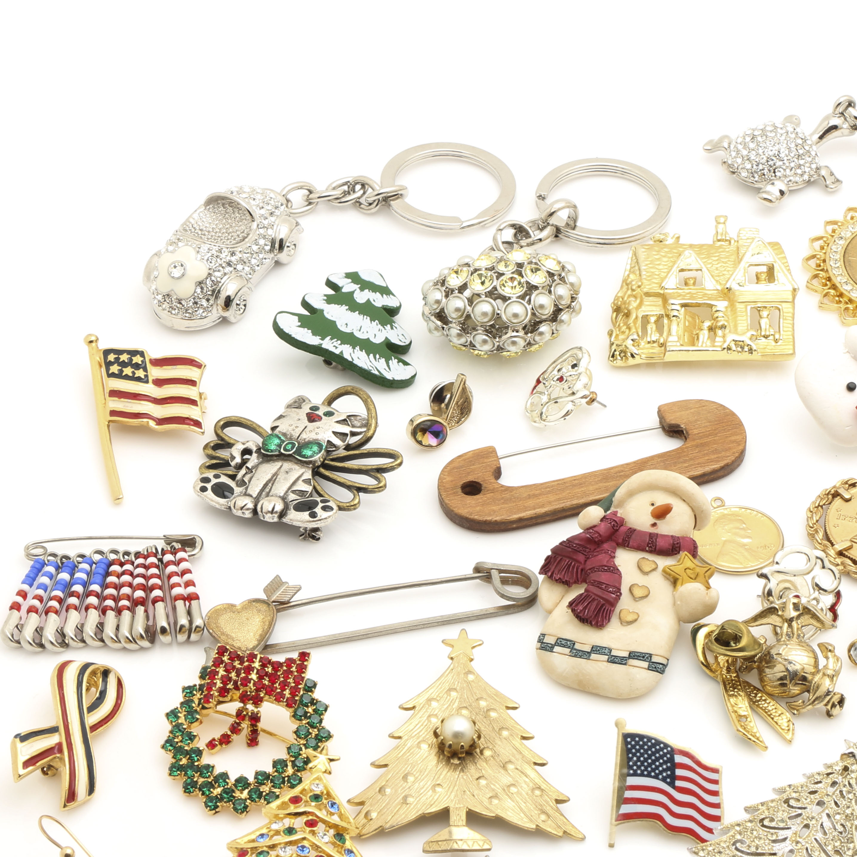 Holiday Themed Costume Jewelry