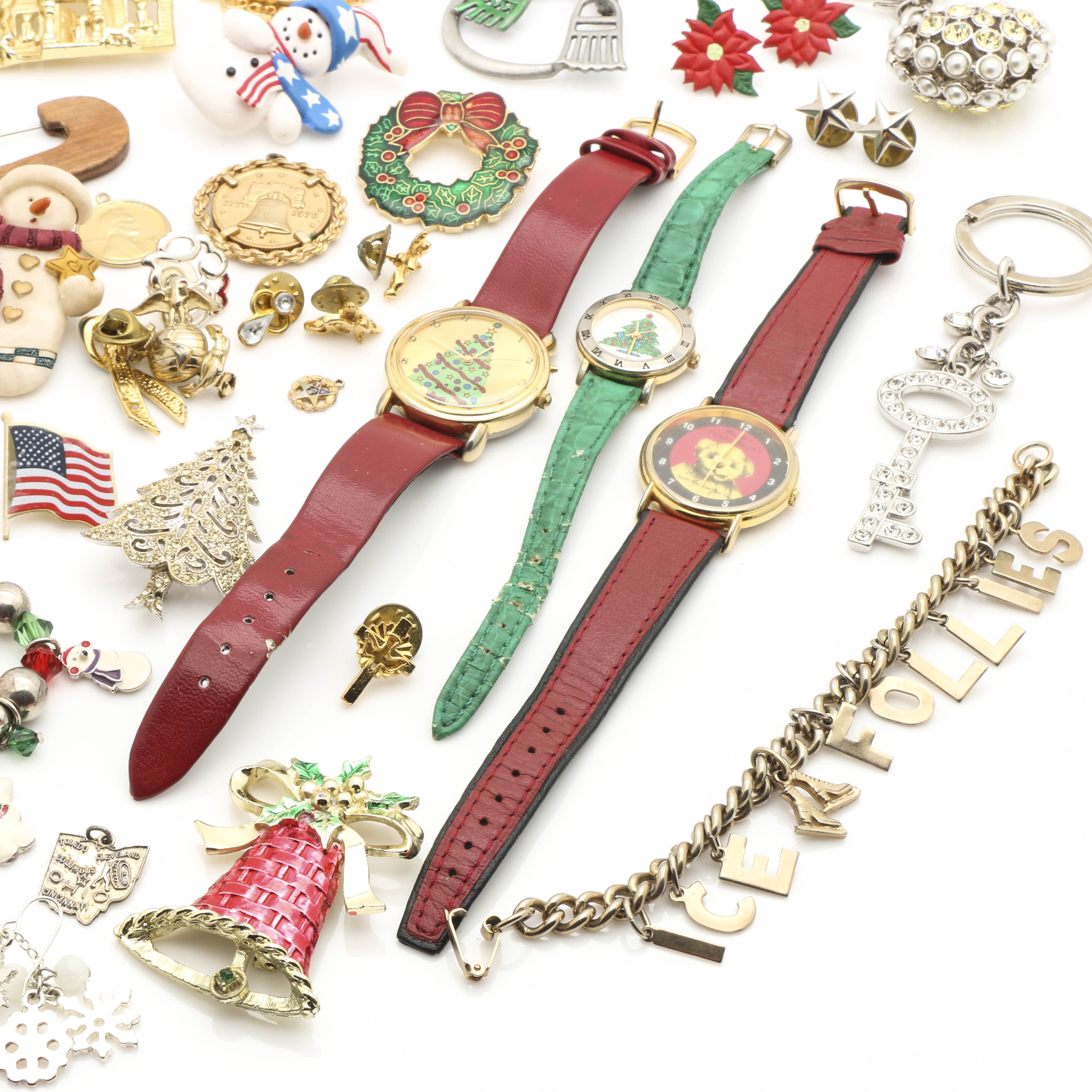 Holiday Themed Costume Jewelry