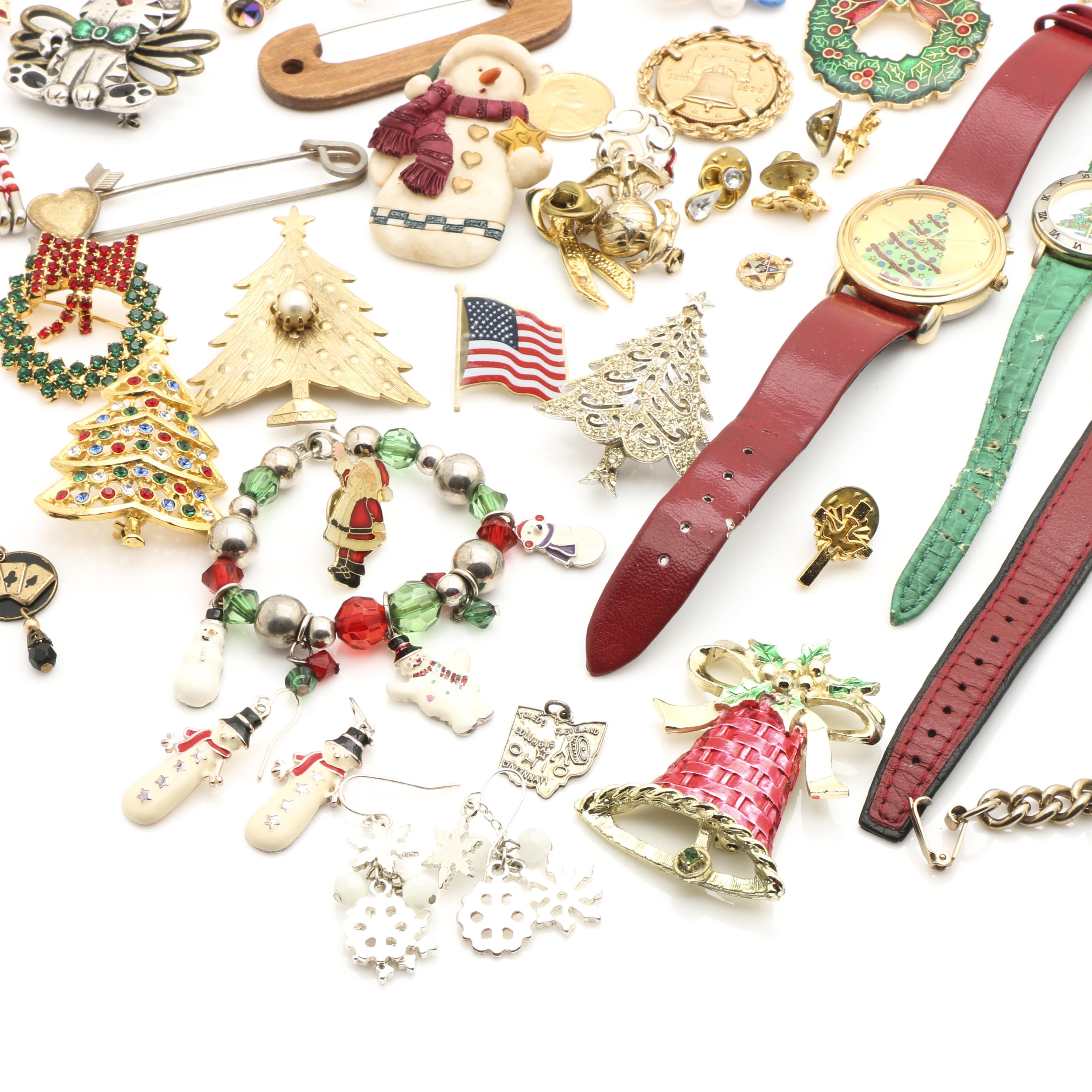 Holiday Themed Costume Jewelry