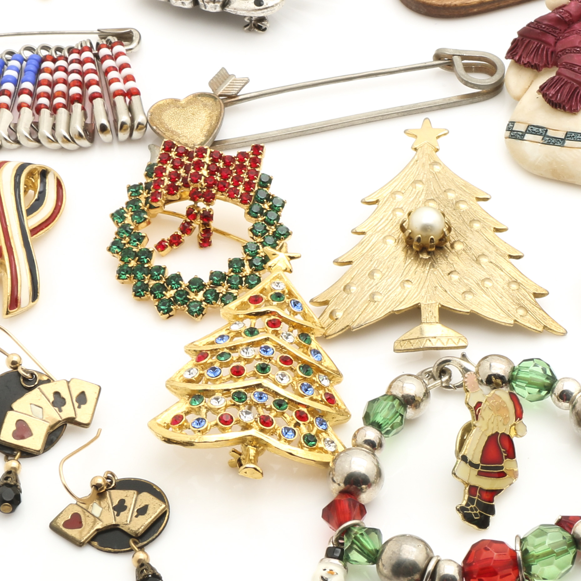 Holiday Themed Costume Jewelry