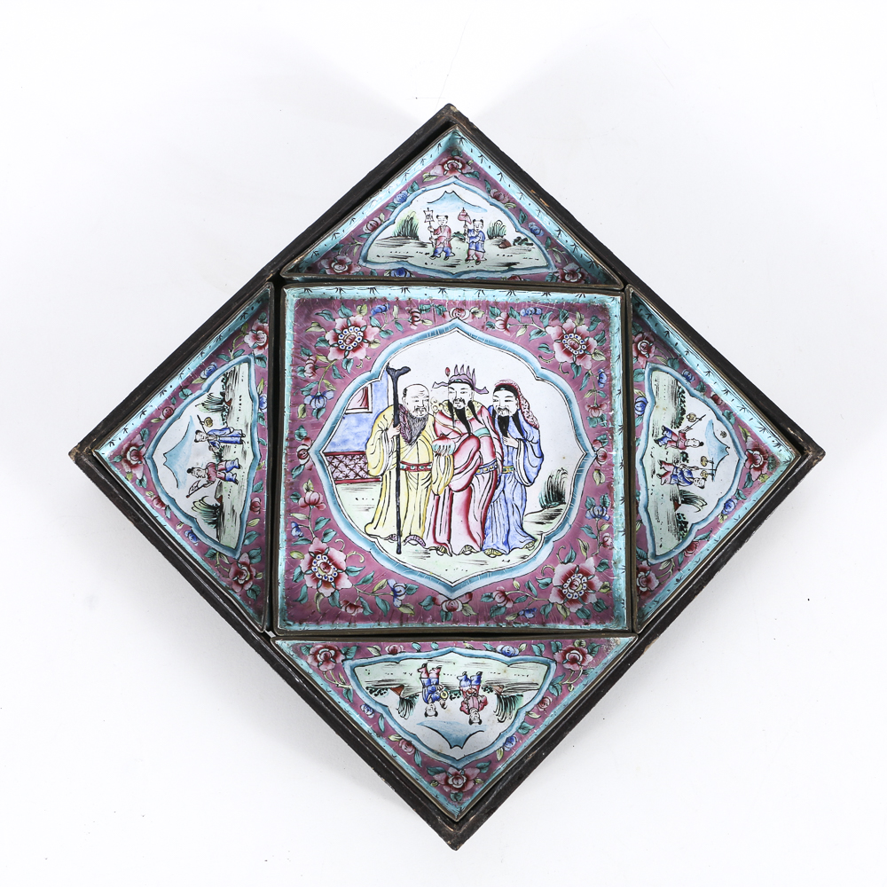 19th Century Chinese Wood Sectional Box