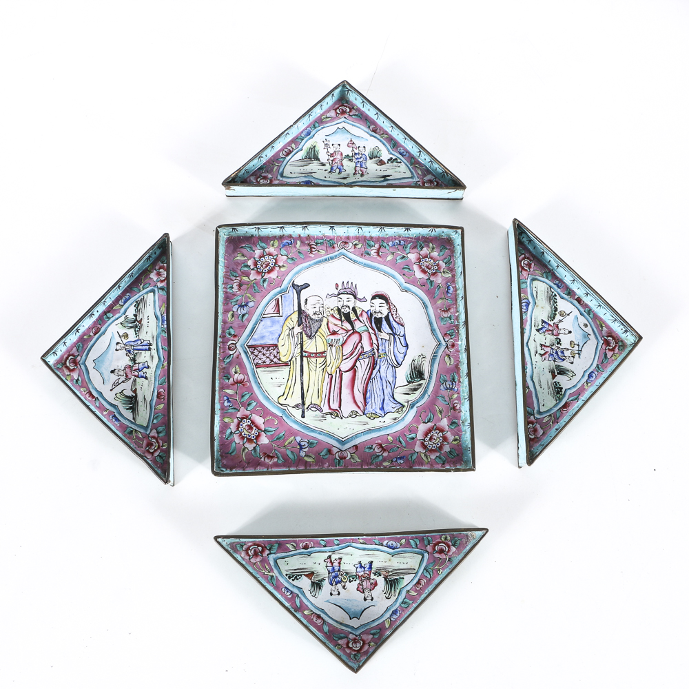 19th Century Chinese Wood Sectional Box