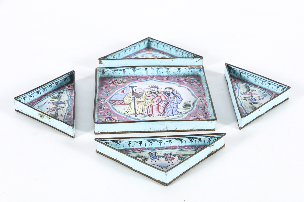 19th Century Chinese Wood Sectional Box