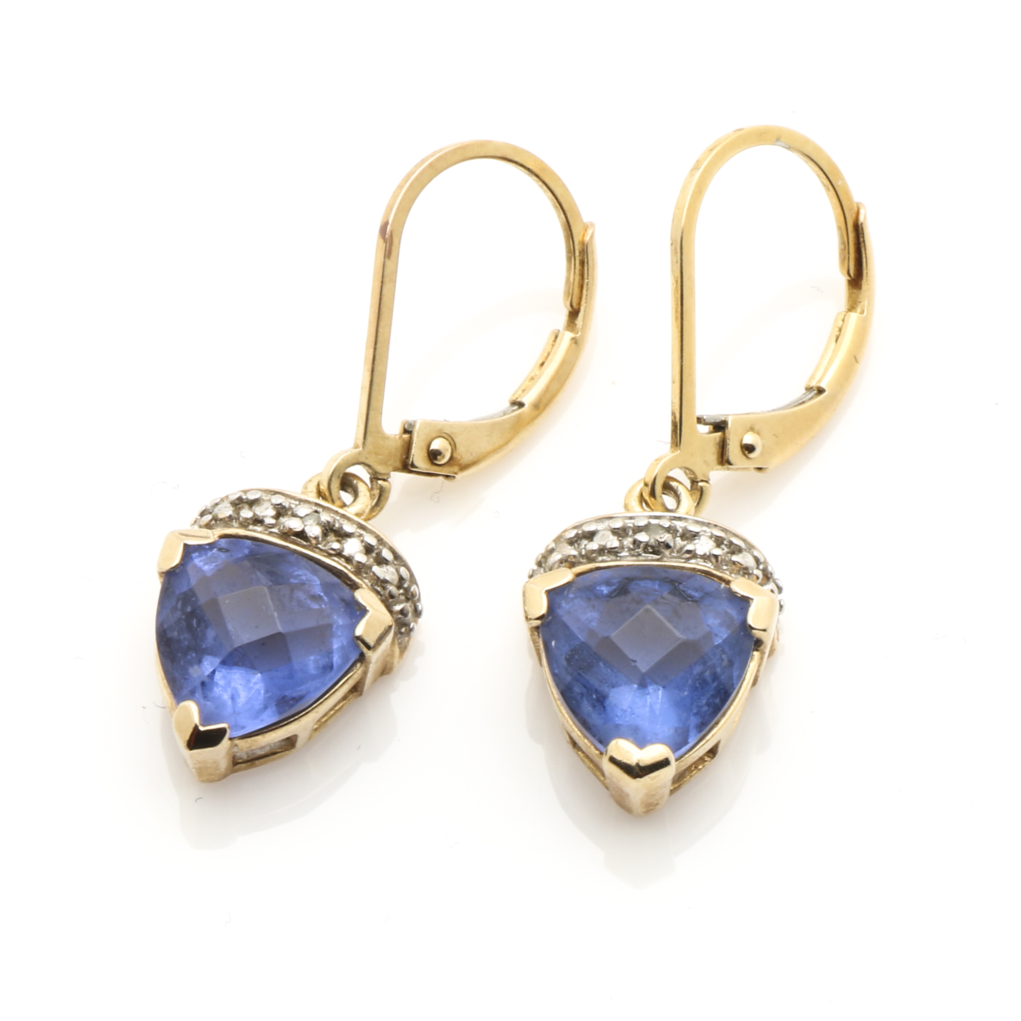 Gold Tone Sterling Silver Bracelet and Earrings Demi Parure