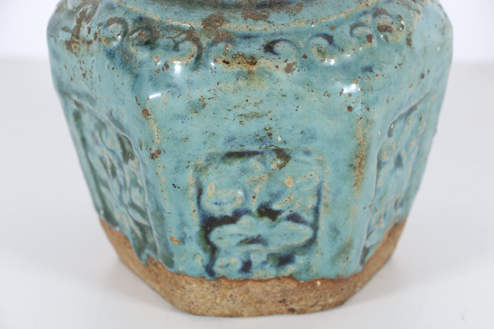 Antique Chinese Earthenware  Ginger Pot