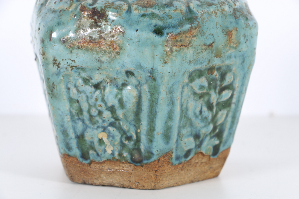 Antique Chinese Earthenware  Ginger Pot