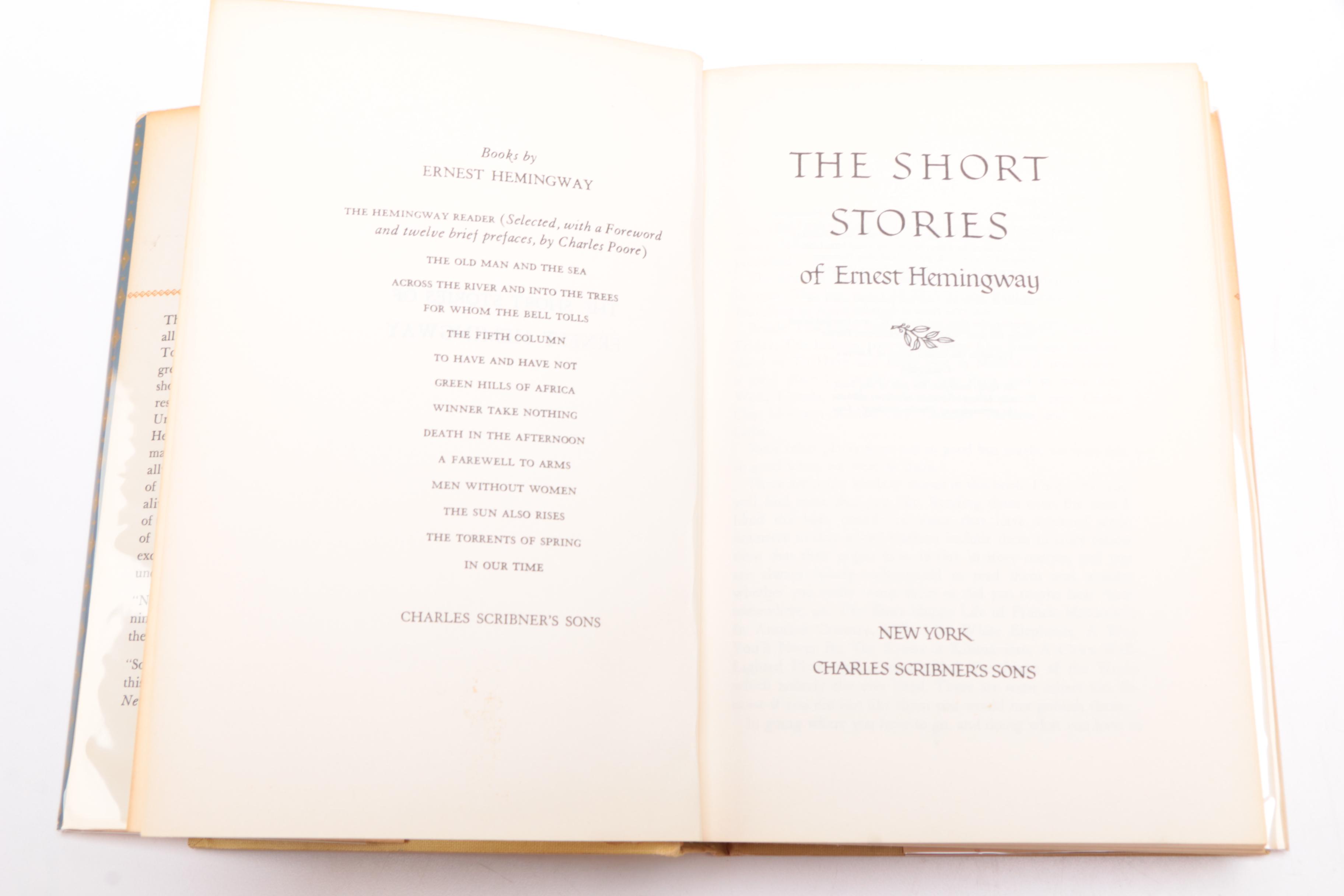 Vintage Book of Ernest Hemingway Short Stories