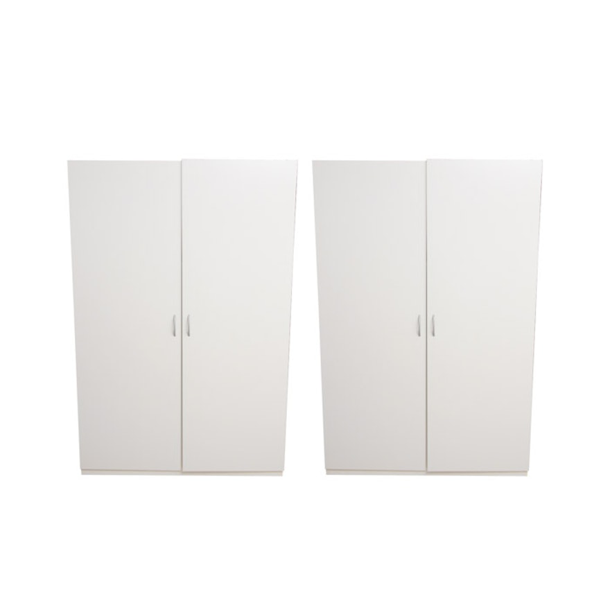 Pair of White Storage Cabinets