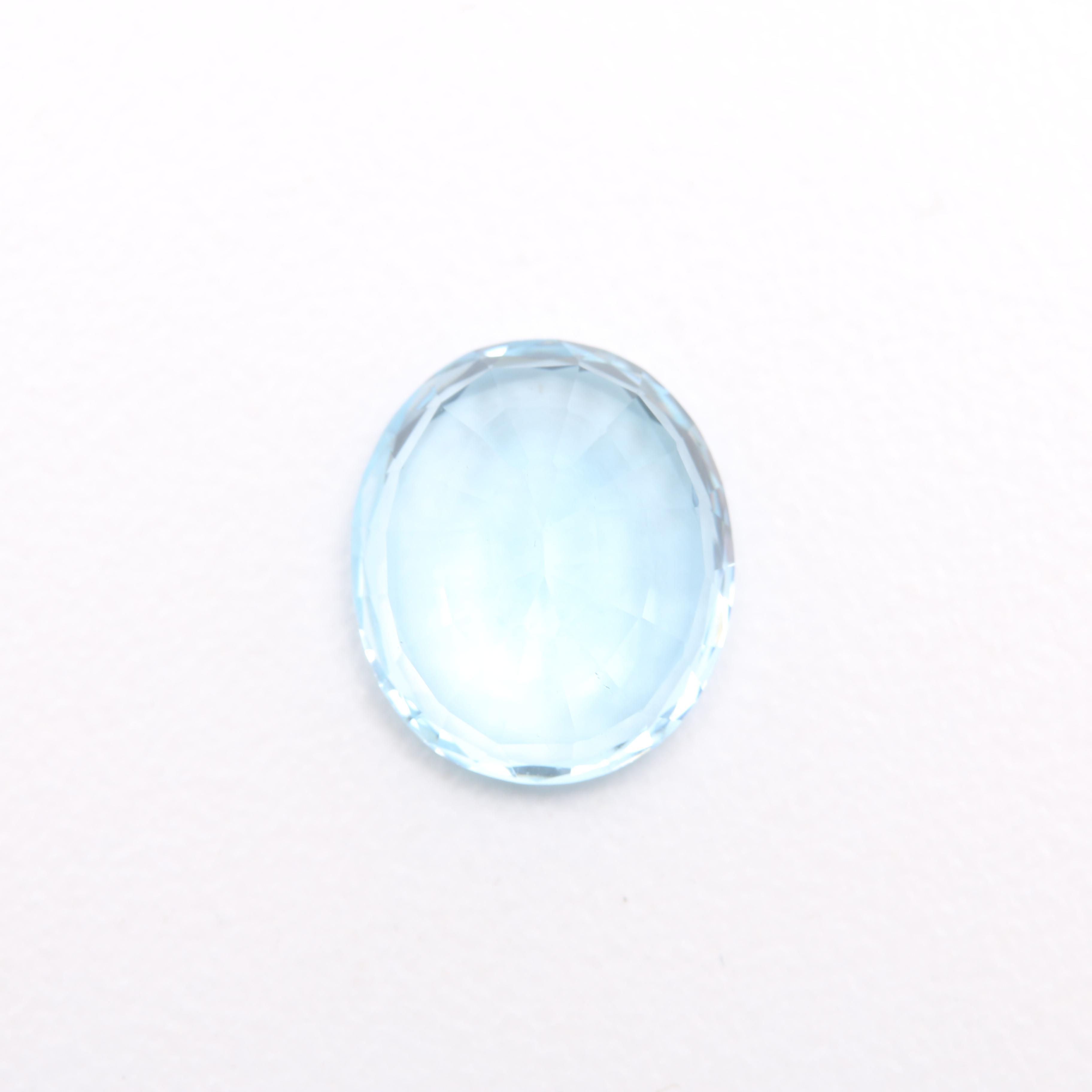 4.23 Carat Loose Aquamarine Gemstone