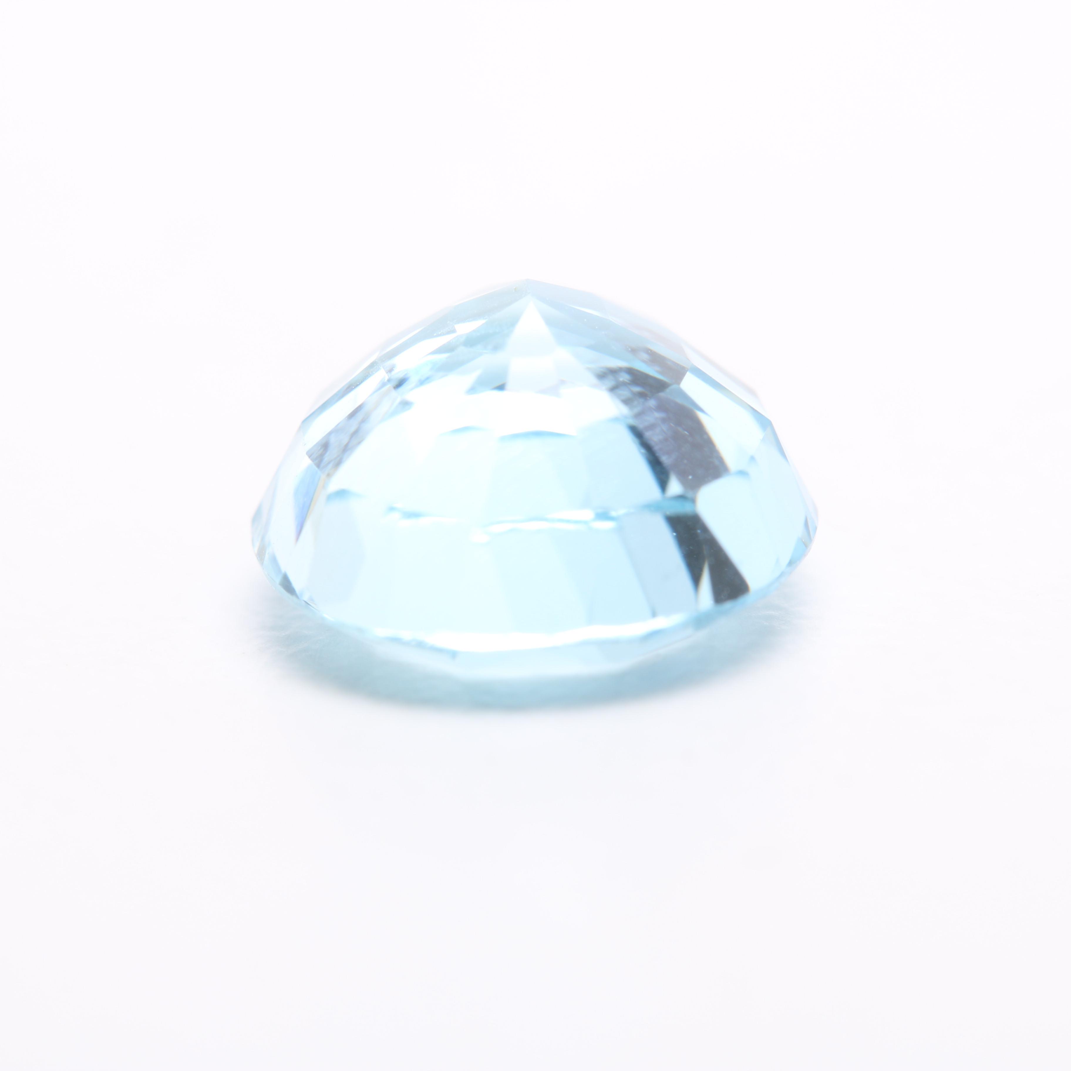 4.23 Carat Loose Aquamarine Gemstone