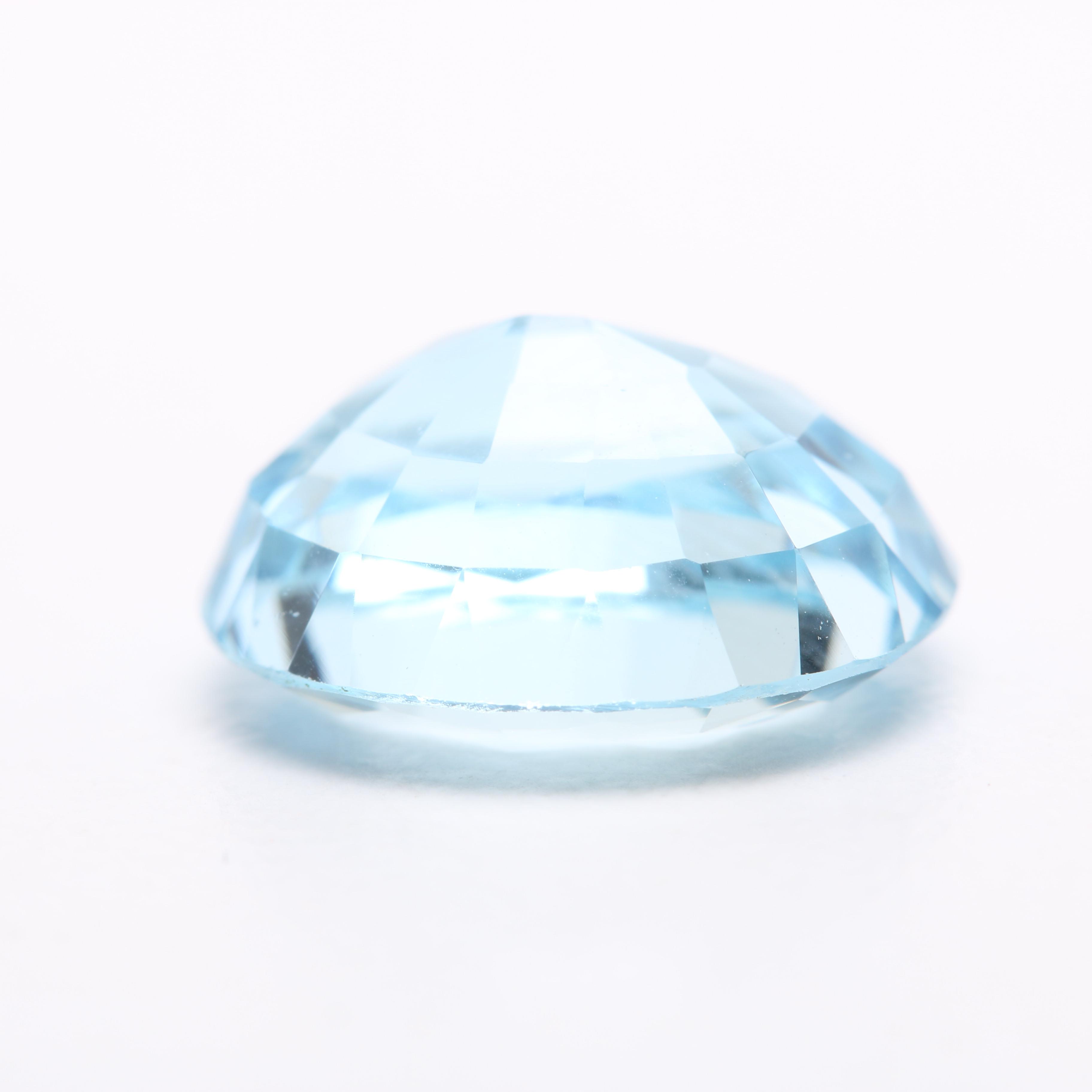 4.23 Carat Loose Aquamarine Gemstone