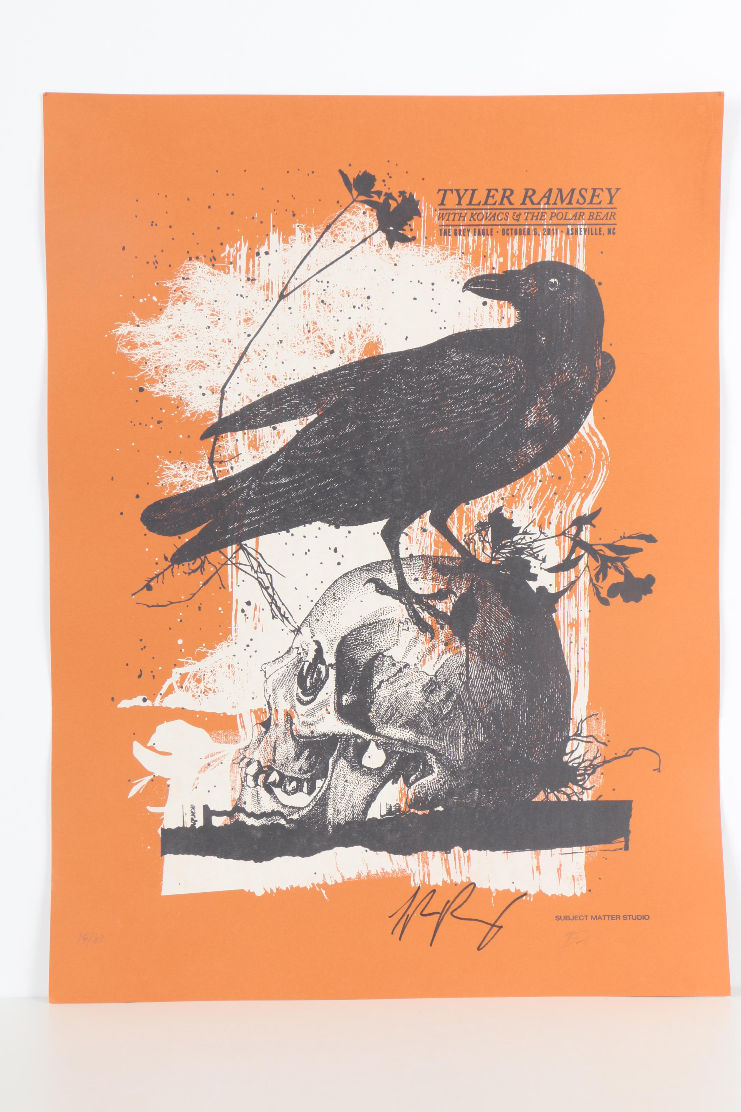 Autographed Concert Posters Including Rosanne Cash and Emmylou Harris