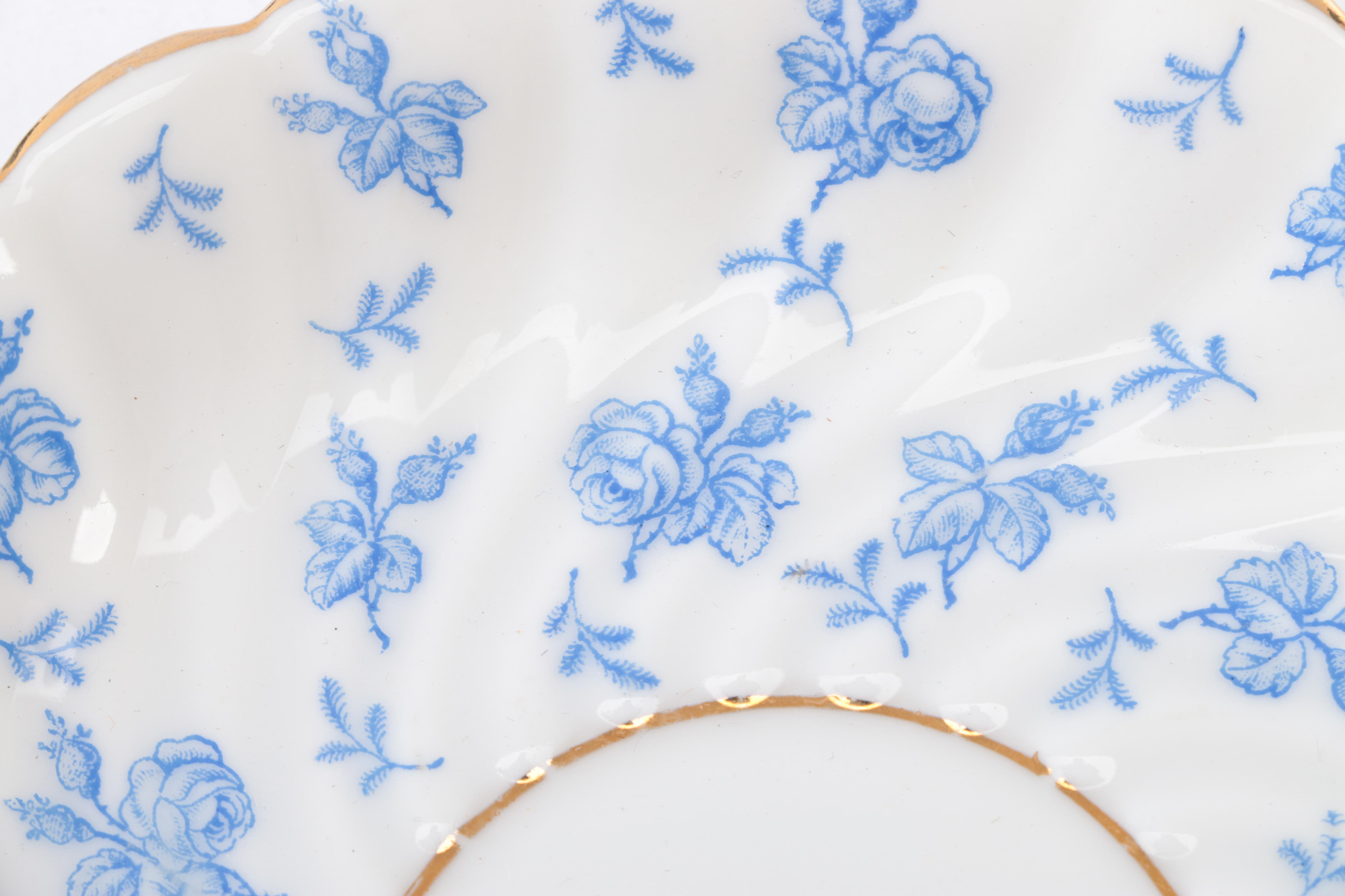 KPM (Krister Porcelain) "Cleo" Blue and White Floral Tea Set