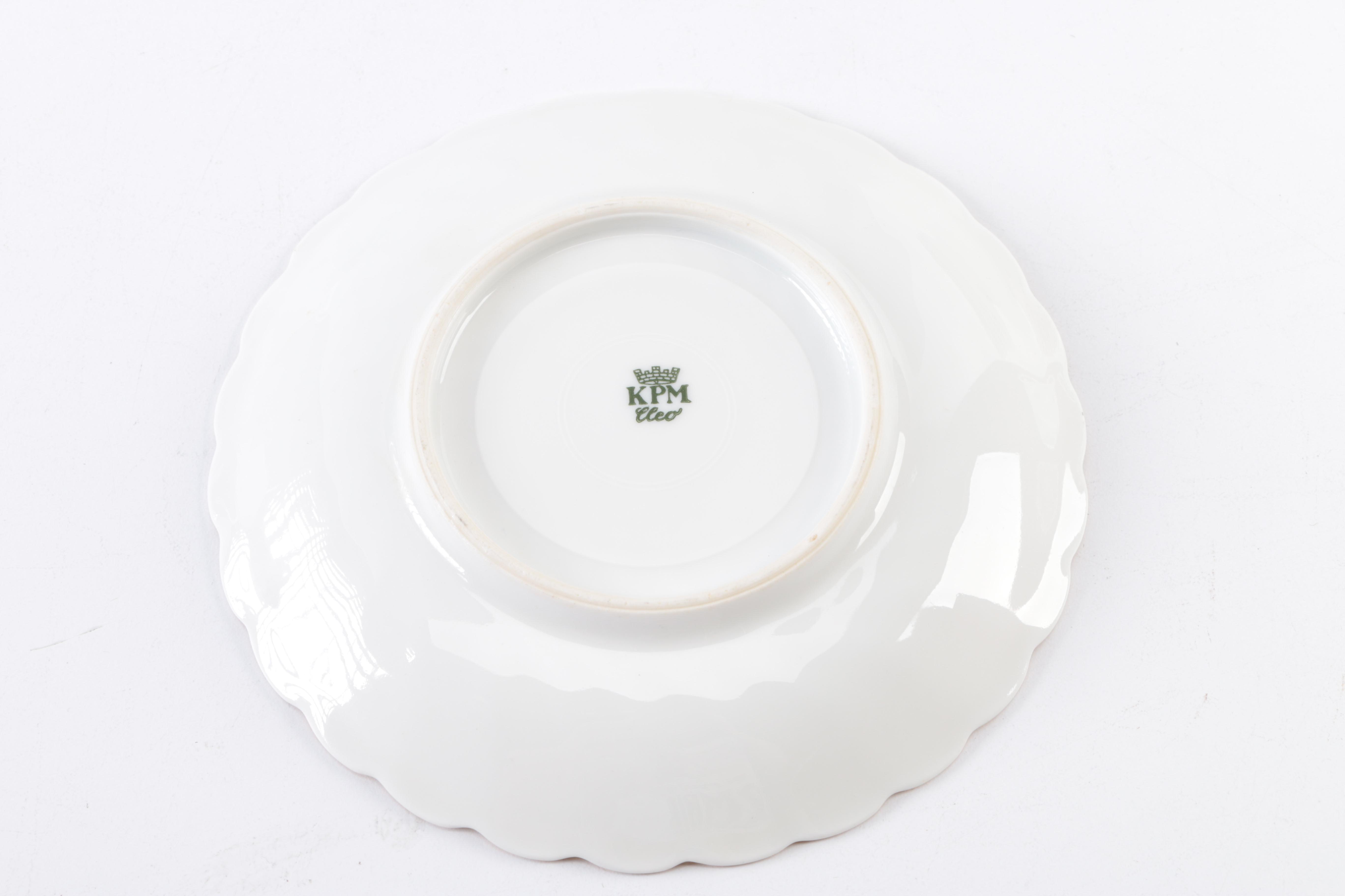 KPM (Krister Porcelain) "Cleo" Blue and White Floral Tea Set