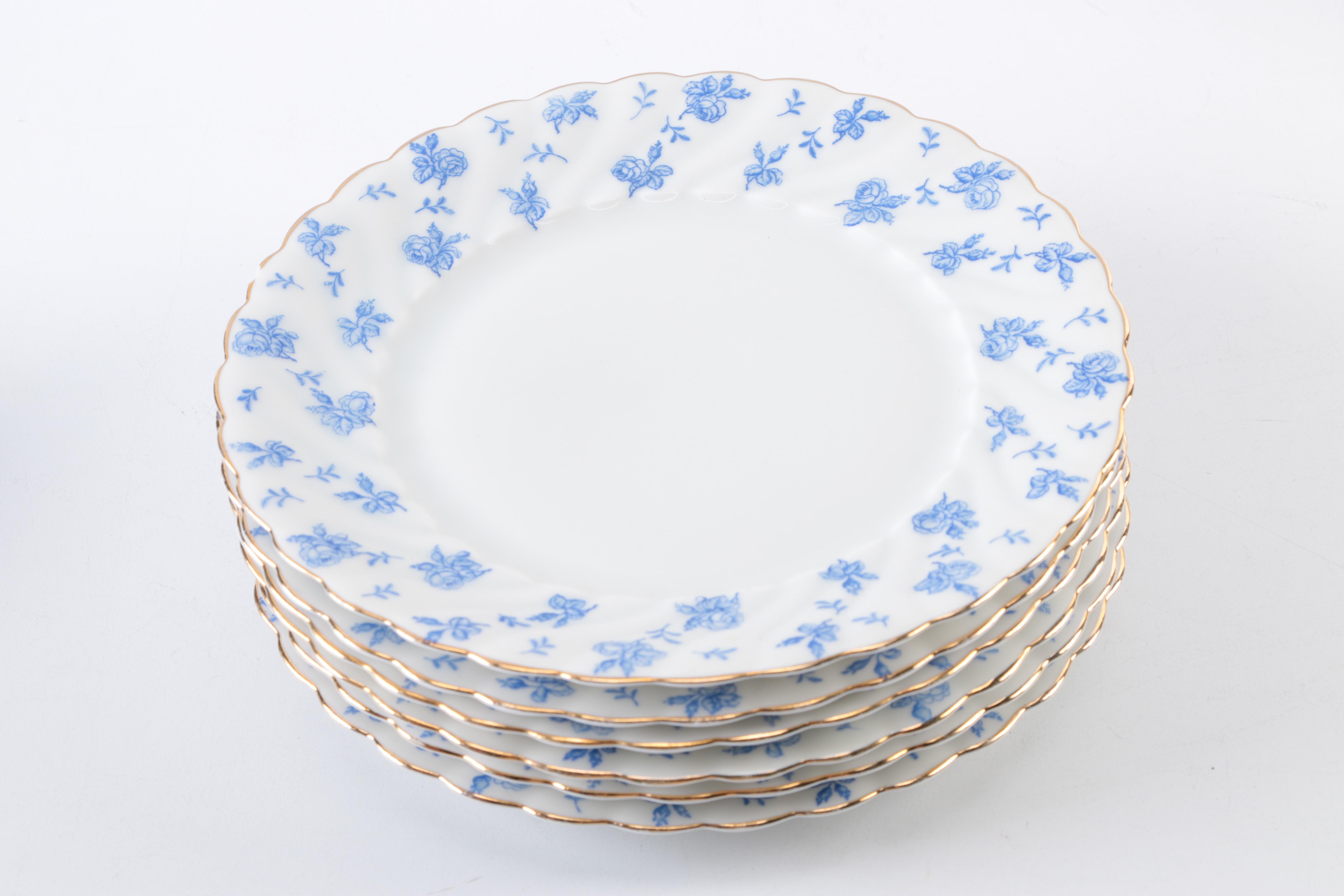 KPM (Krister Porcelain) "Cleo" Blue and White Floral Tea Set