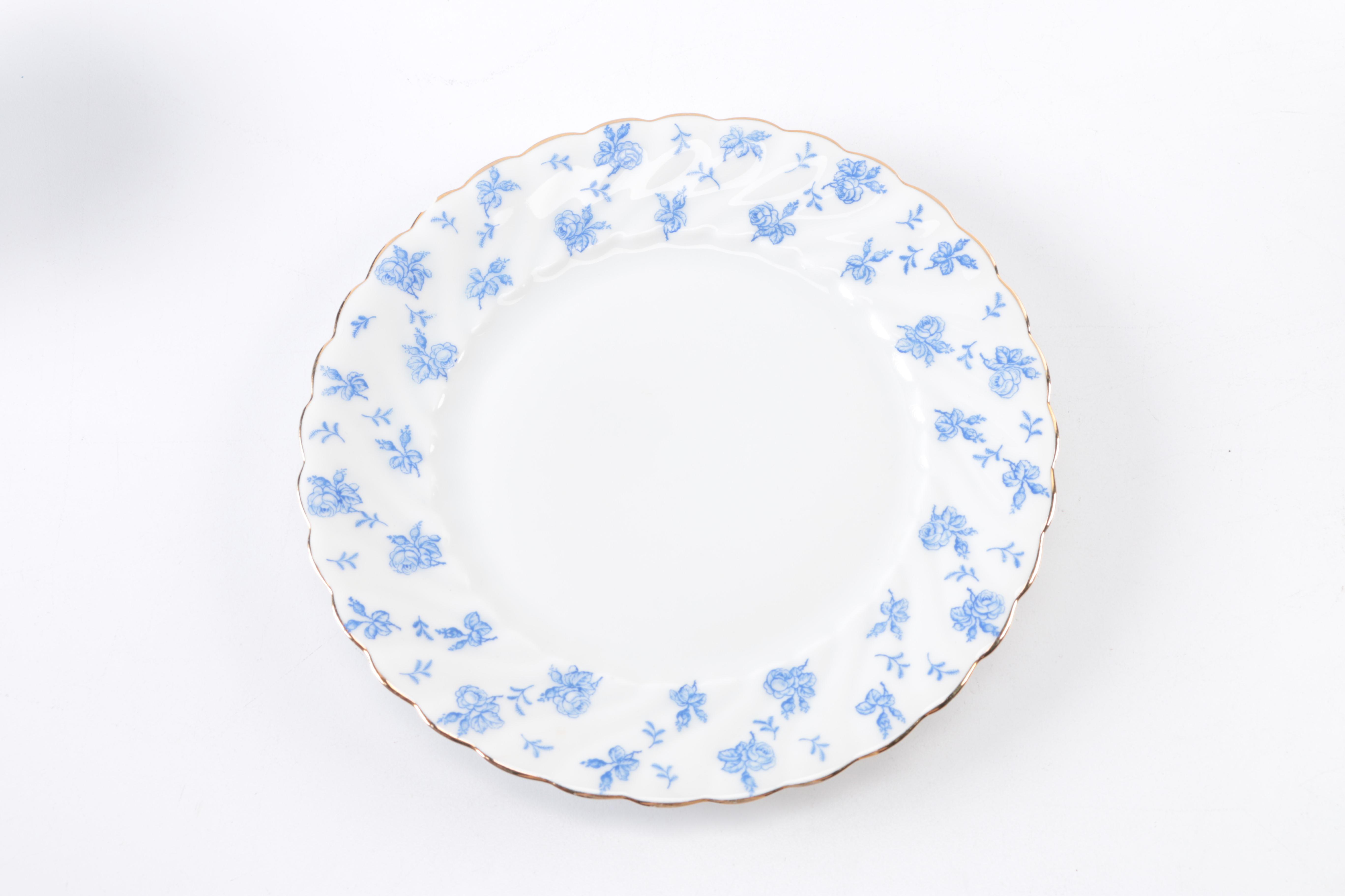 KPM (Krister Porcelain) "Cleo" Blue and White Floral Tea Set