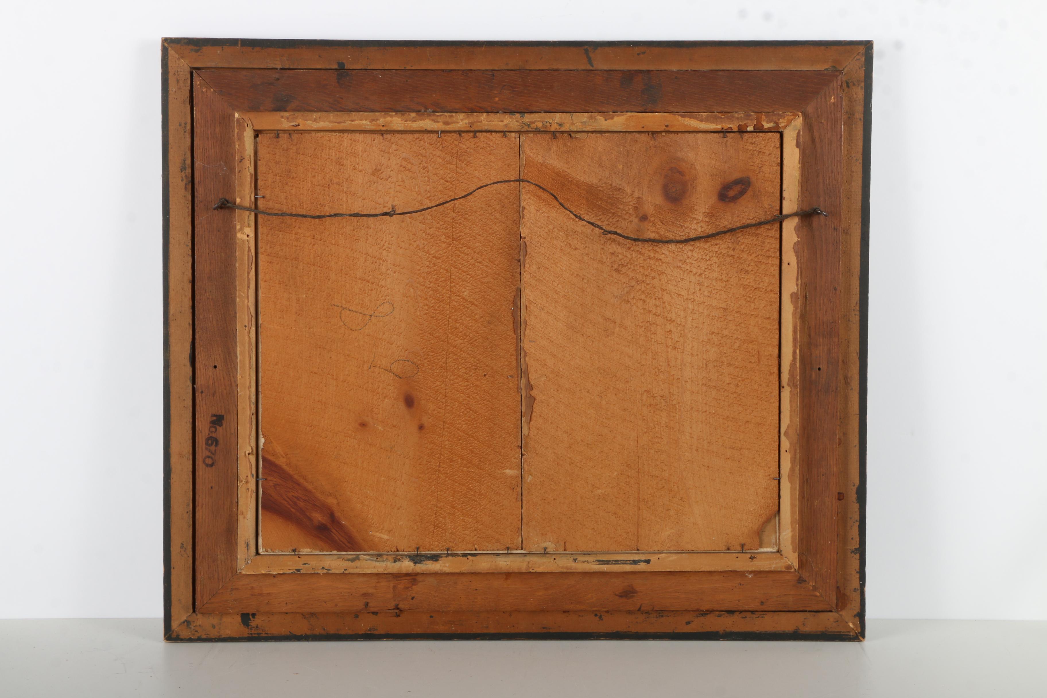 D.E. Acrylic Painting on Canvas Board of Twilight Maritime Landscape