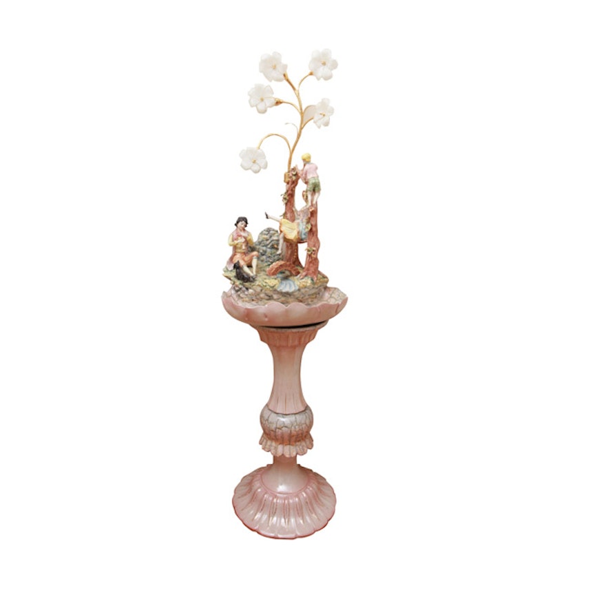 Italian Handmade Ceramic Figural lamp
