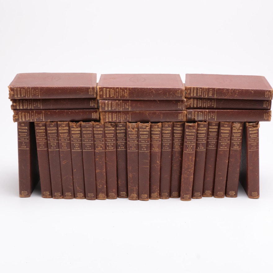 1911 "Encyclopædia Britannica" Complete in Twenty-Nine Volumes