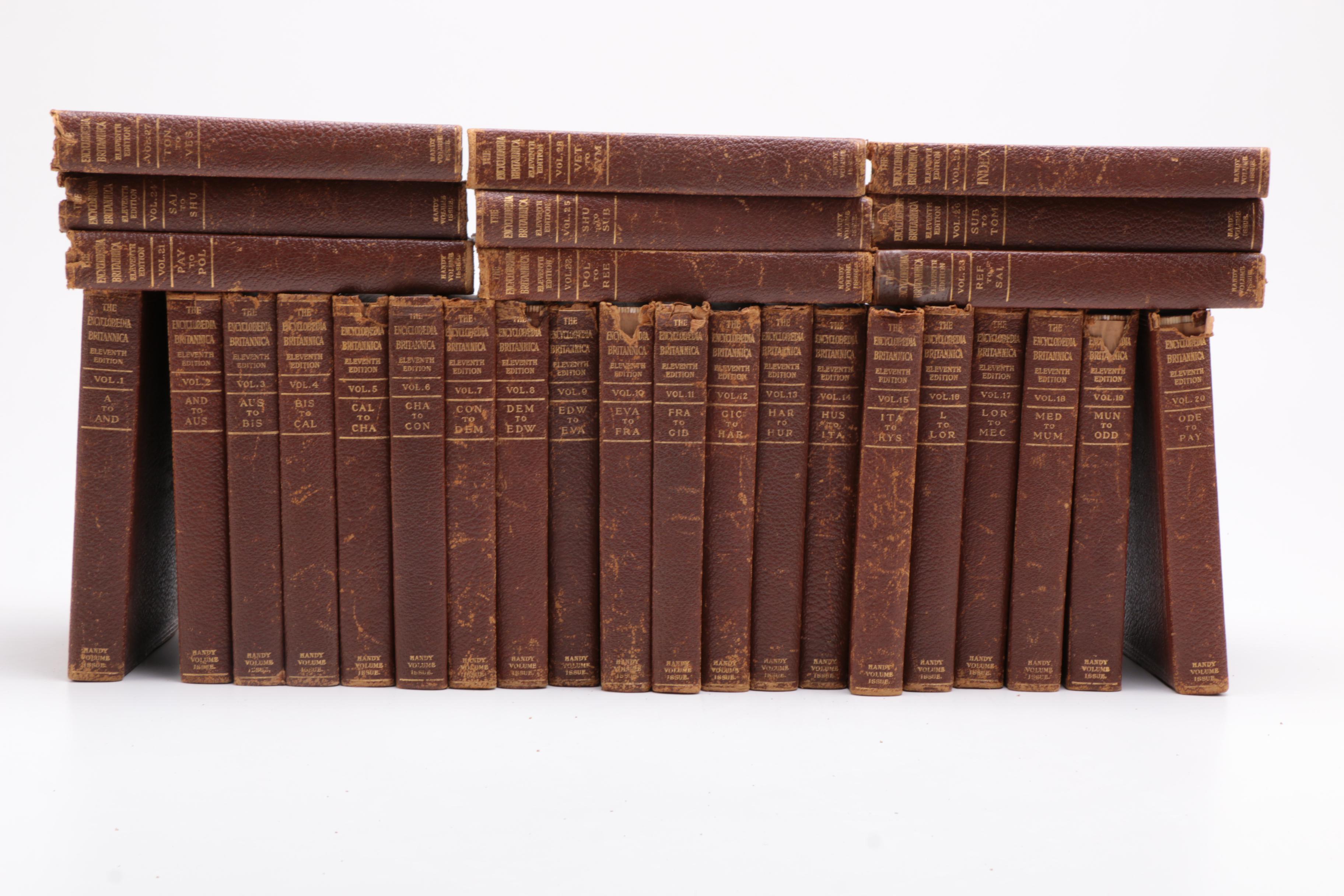 1911 "Encyclopædia Britannica" Complete in Twenty-Nine Volumes