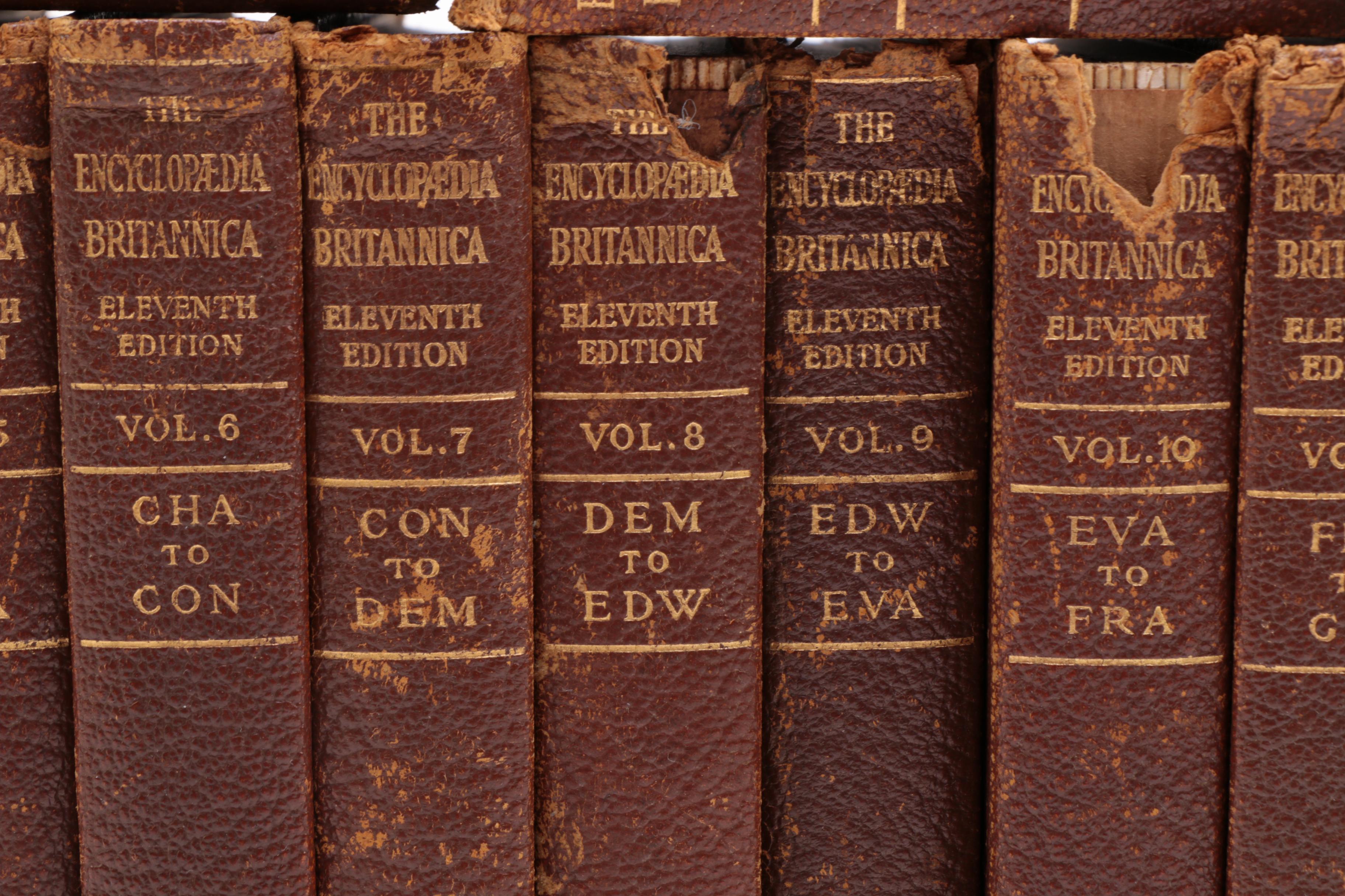1911 "Encyclopædia Britannica" Complete in Twenty-Nine Volumes