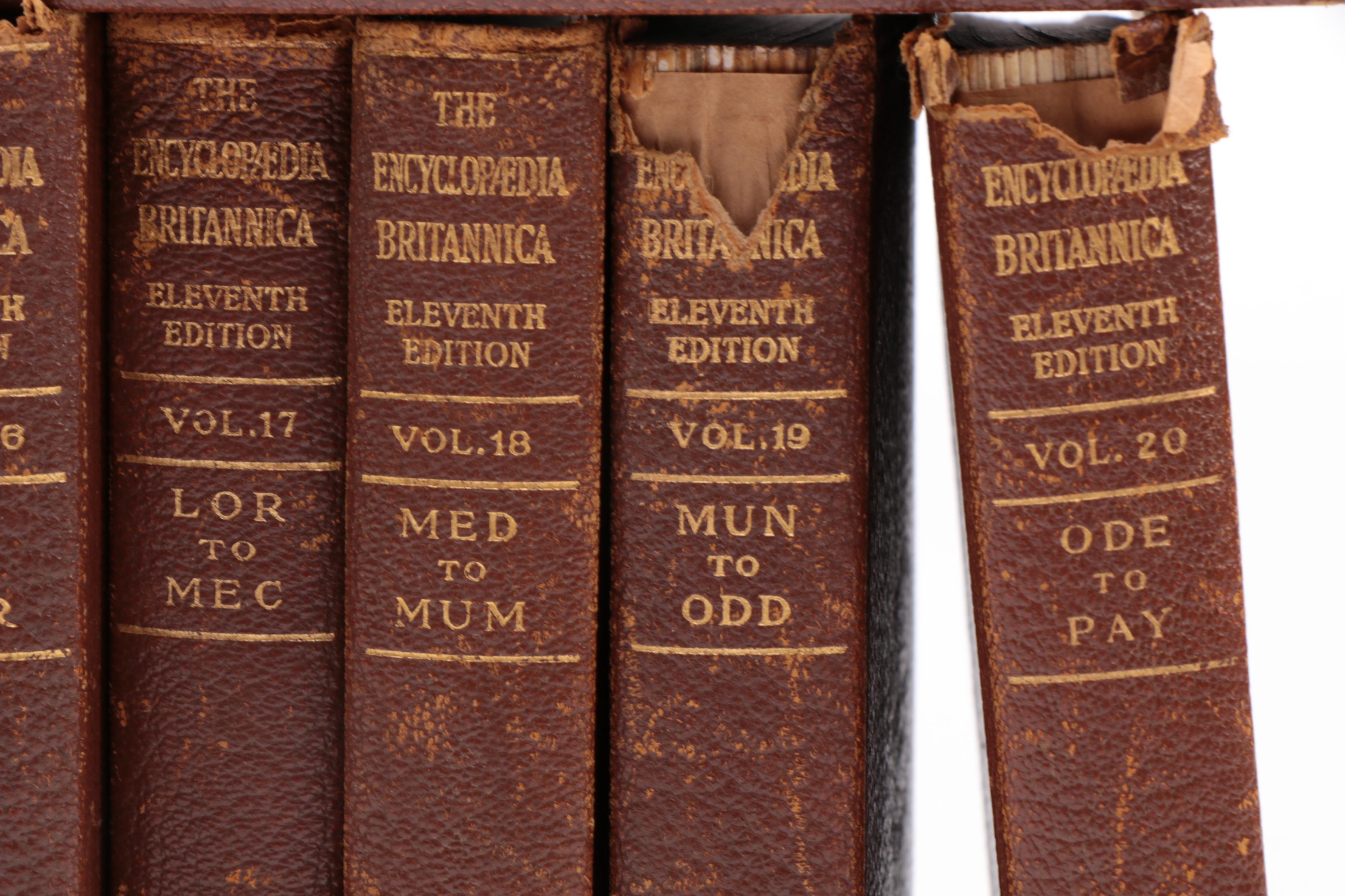 1911 "Encyclopædia Britannica" Complete in Twenty-Nine Volumes