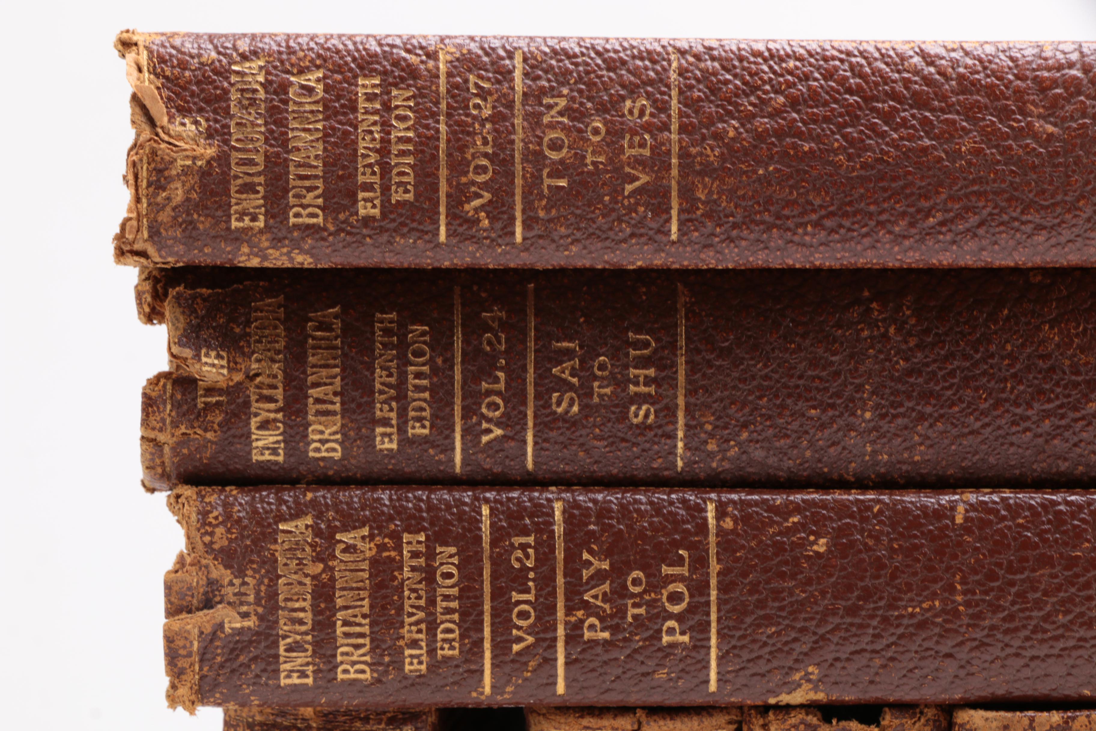 1911 "Encyclopædia Britannica" Complete in Twenty-Nine Volumes