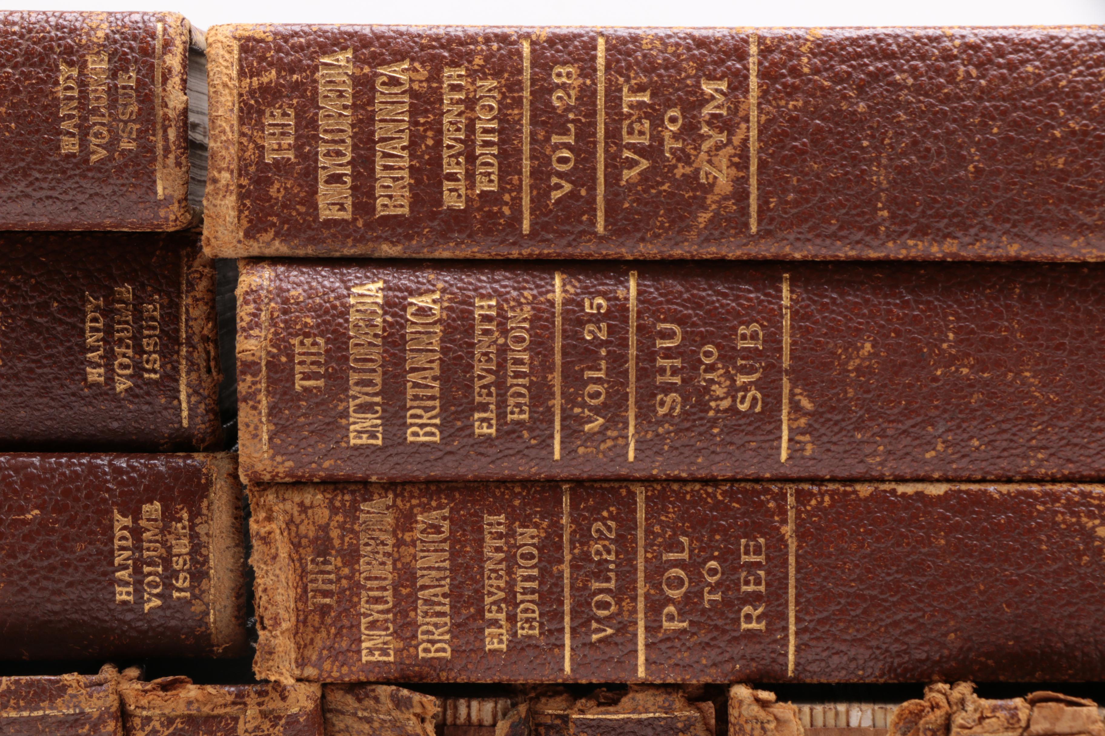 1911 "Encyclopædia Britannica" Complete in Twenty-Nine Volumes