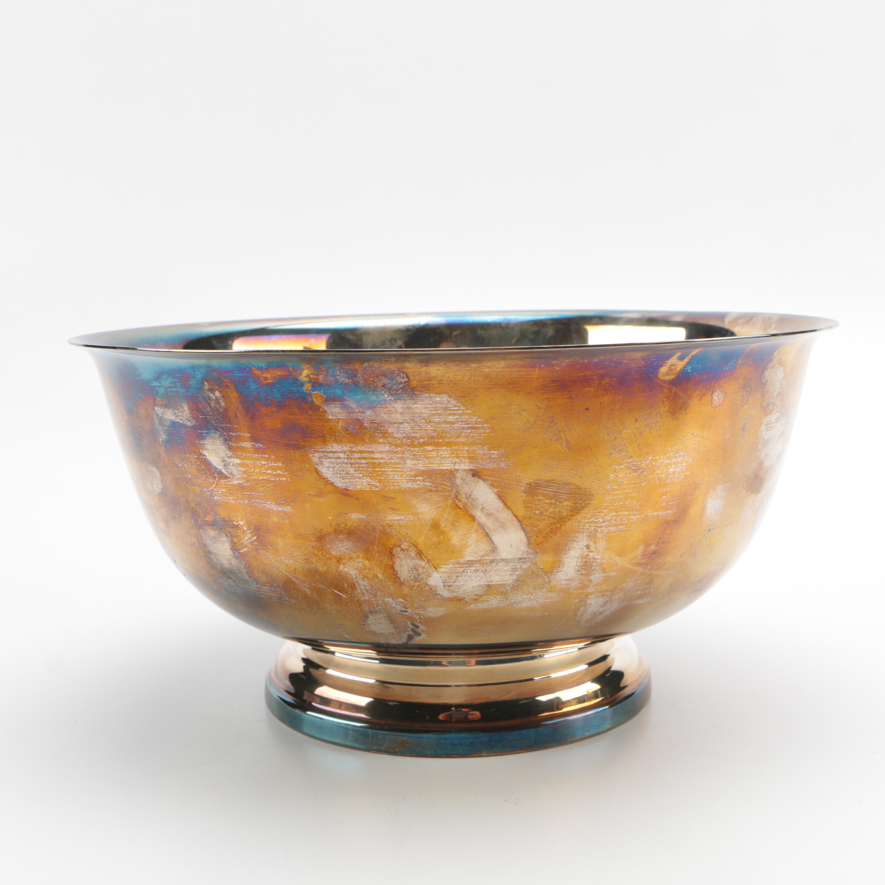 Gorham and International Silver Co. Silver Plate Reproduction Paul Revere Bowls