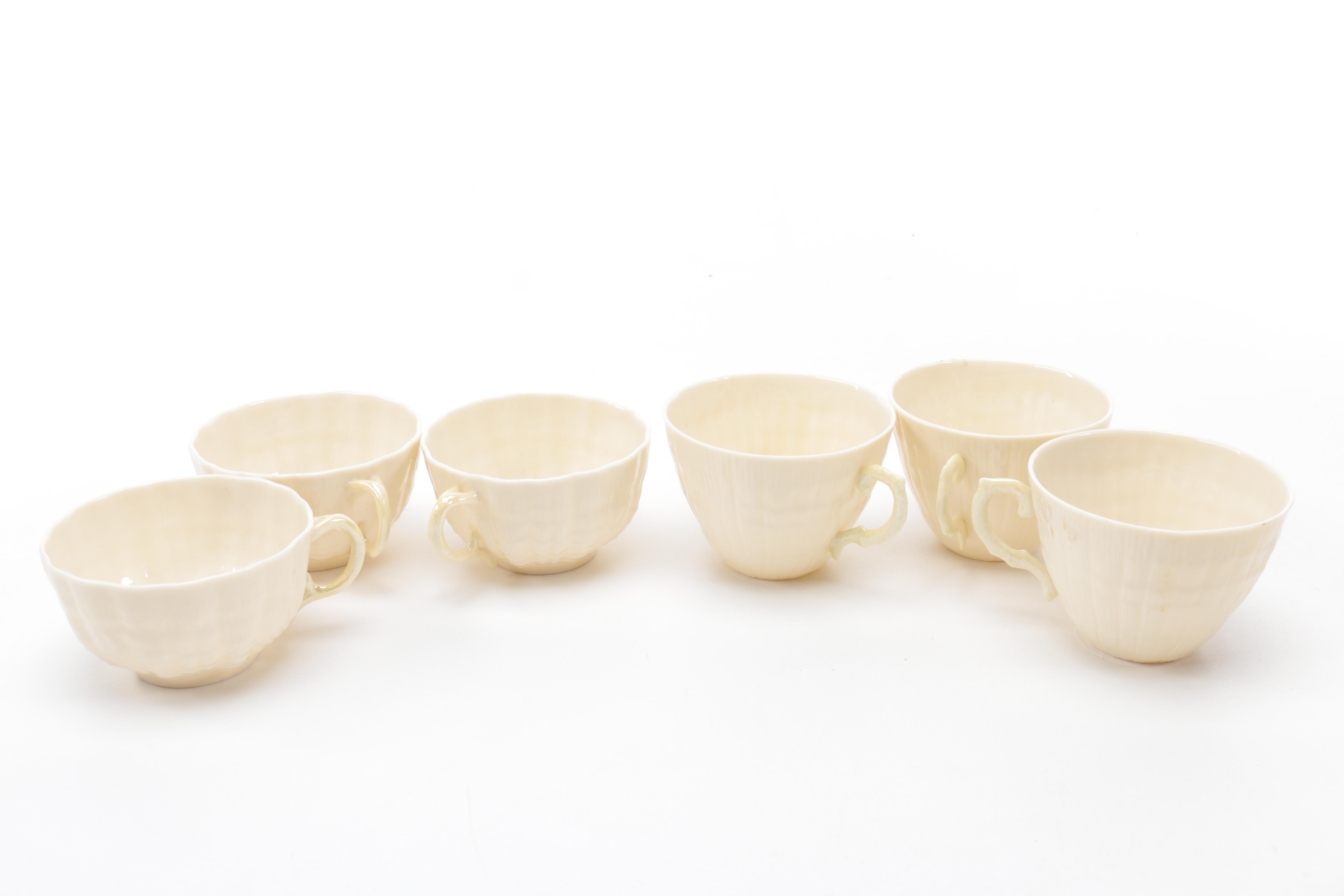 Irish Belleek Porcelain Shamrock Tableware