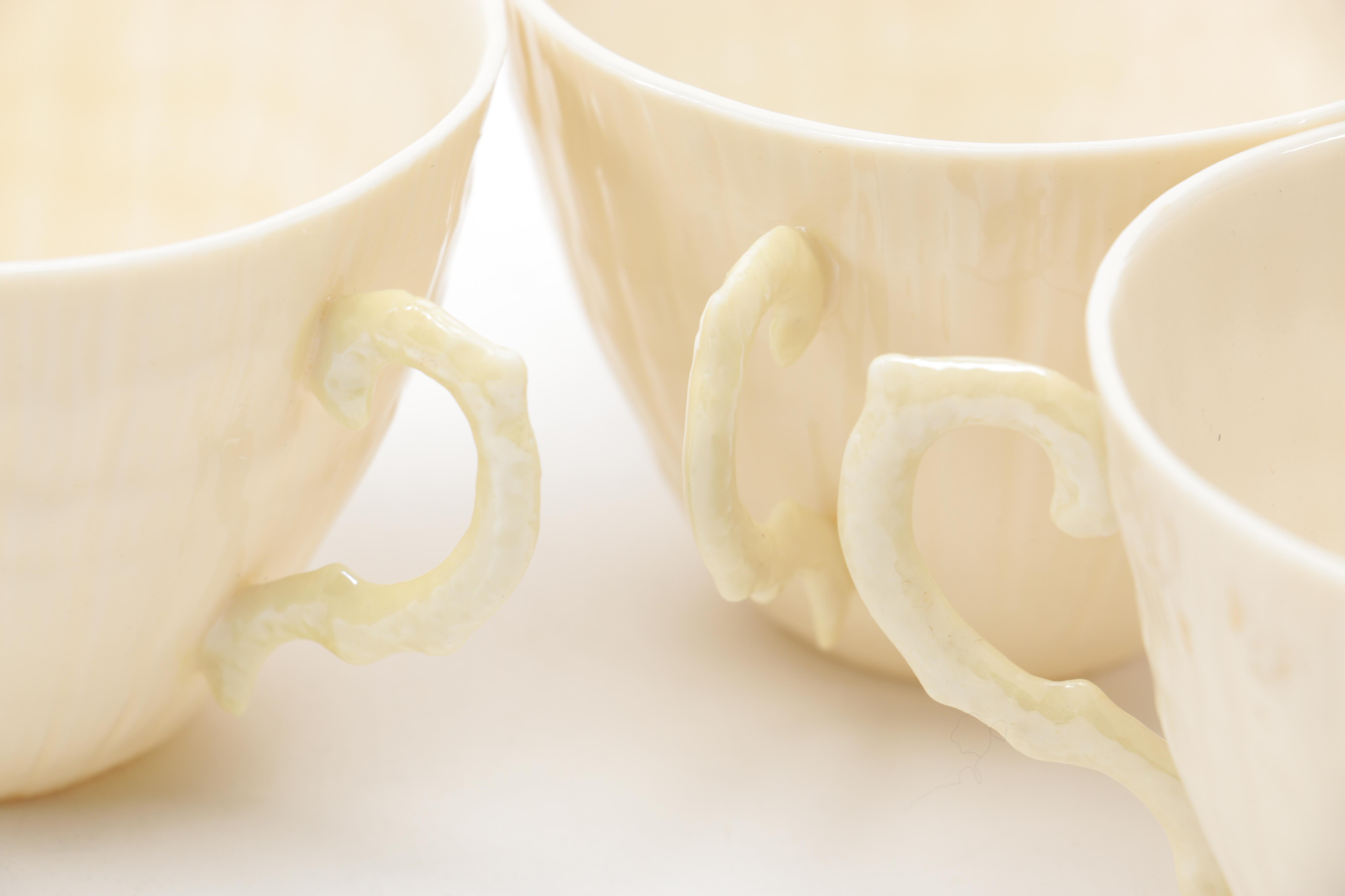 Irish Belleek Porcelain Shamrock Tableware