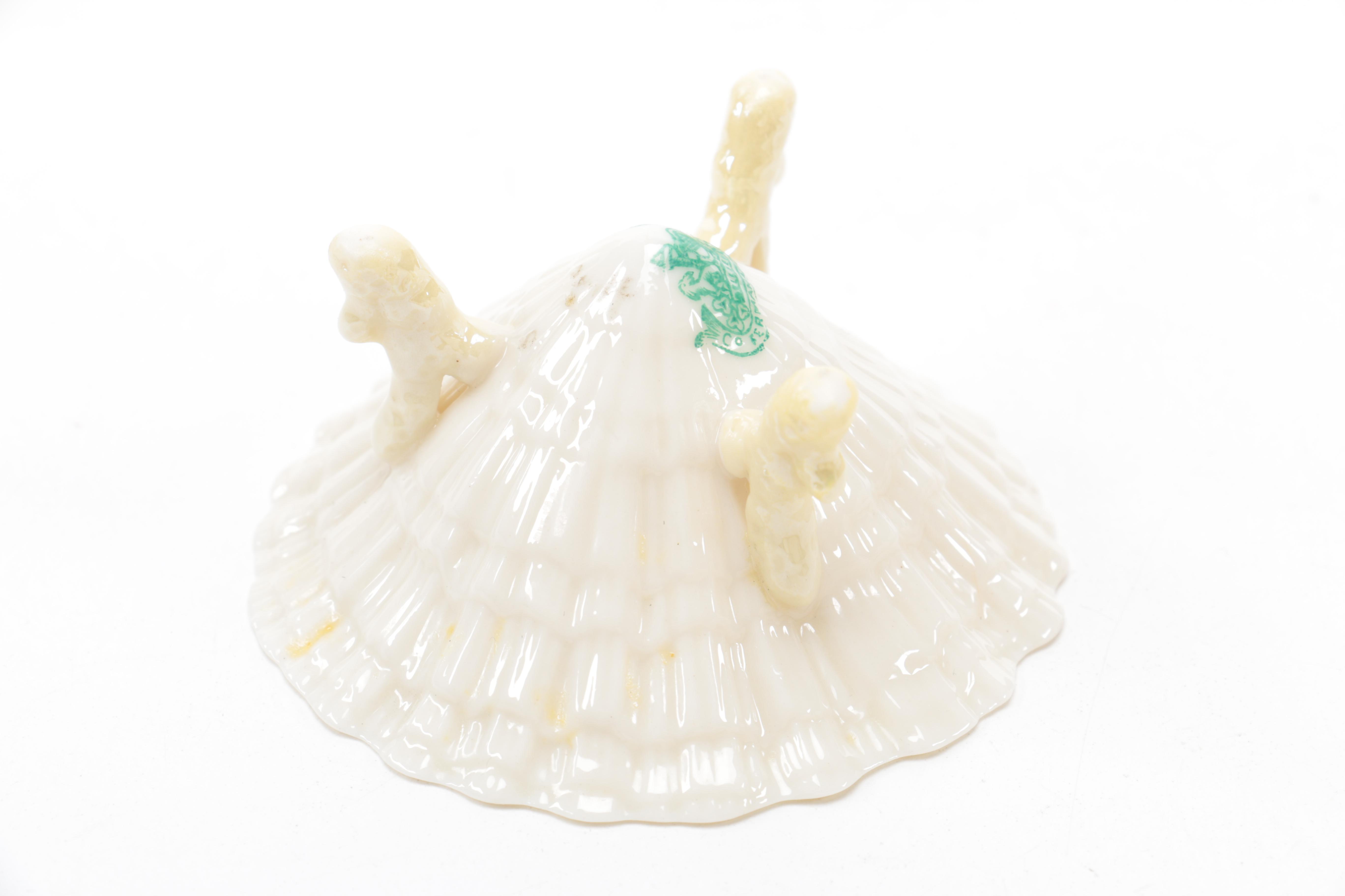 Irish Belleek Porcelain Shamrock Tableware